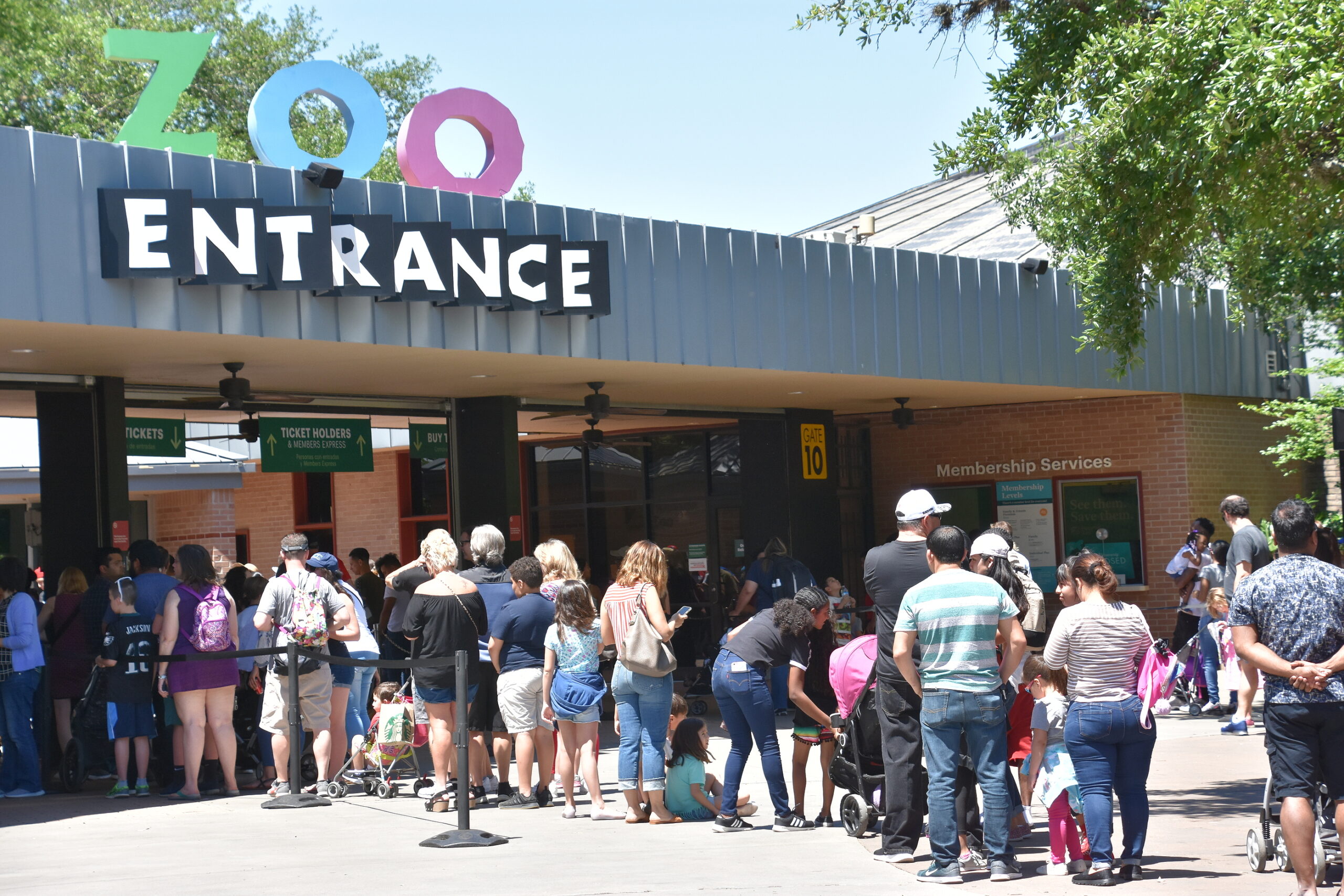 HOUSTON, TX - APR 18: Houston Zoo, located within Hermann Park, in Houston, Texas, as seen on Apr 18, 2019.  It is the second most visited zoo in the United States.